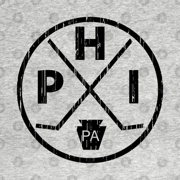 Philadelphia Hockey PHI Orange and Black Keystone State Pennsylvania by TeeCreations